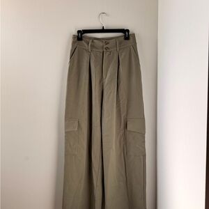 And Now This Med Wide Leg Tan Pants